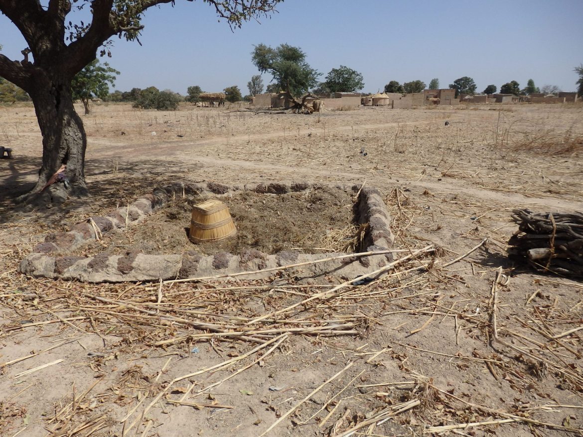 Ausgedörrte Acker in Burkina Faso