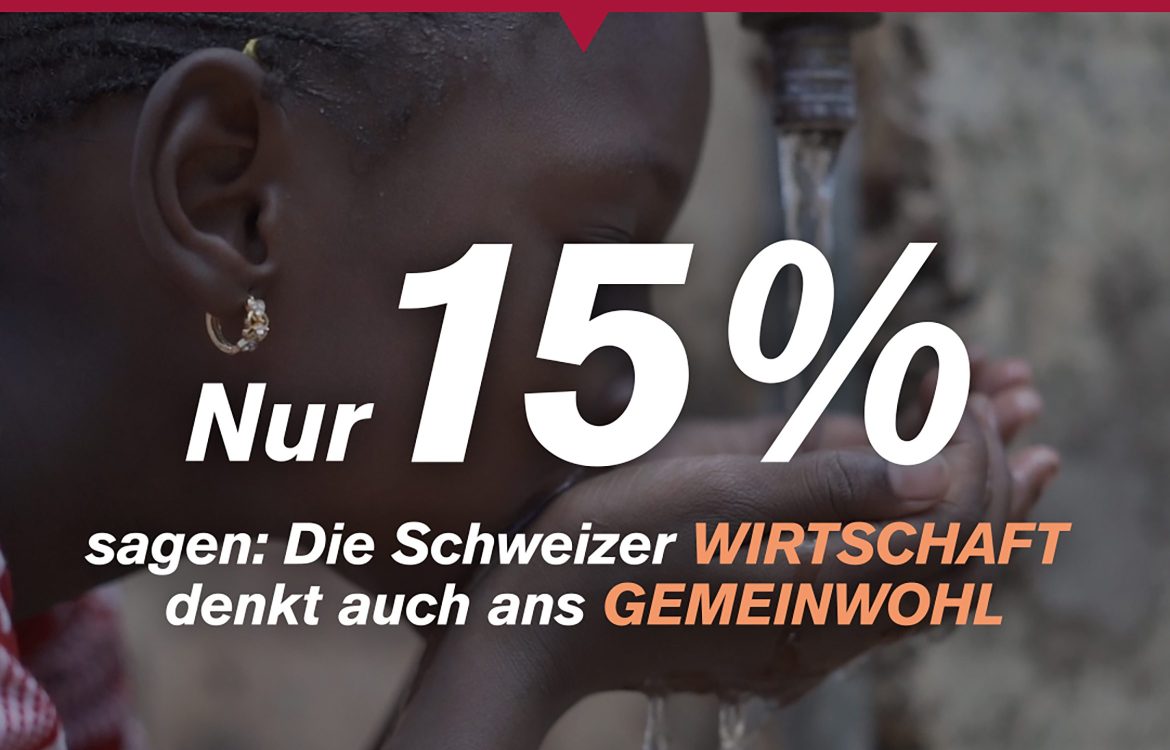 Nur 15% finden: Die Schweizer Wirtschaft denkt auch ans Gemeinwohl